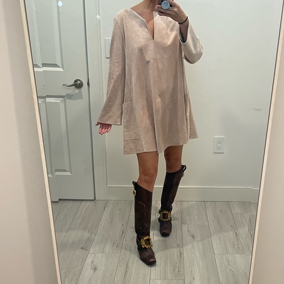 BCBG MaxAzria Faux Suede Dress - Picture 12 of 16